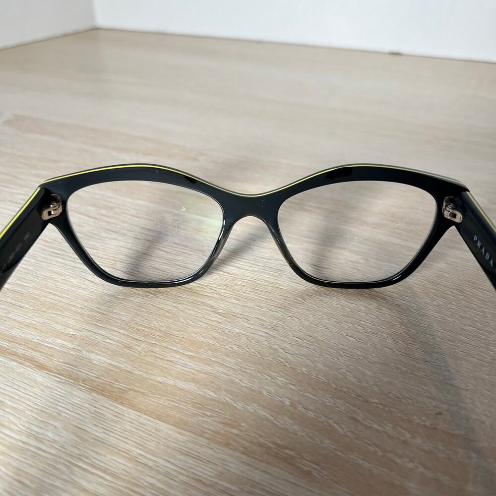 Prada VPR27S UR0-1O1 Eyeglasses Cat Eye Polished Gray Frames 53-17-140 - Picture 6 of 13